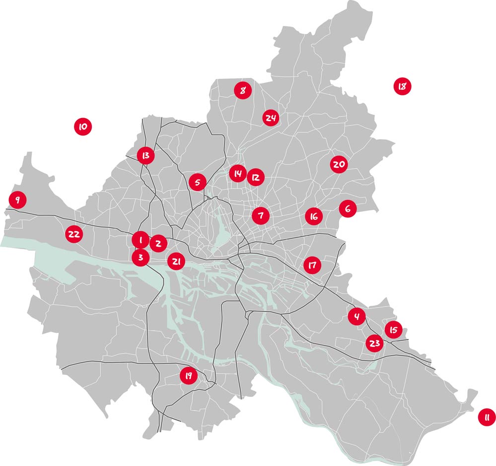 Einsatzorte Klinik-Clowns Hamburg